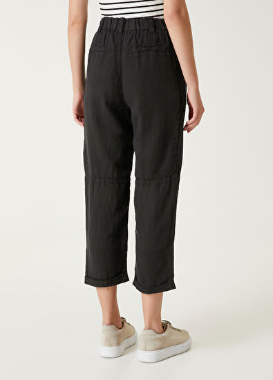 Beymen Club Siyah Keten Pantolon - 5