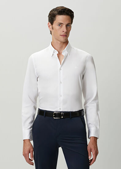 Beymen Club Slim Fit Beyaz Gömlek - 3