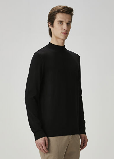 Beymen Club Siyah Logo Nakışlı Triko - 3