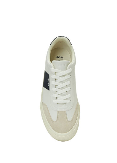 Boss Aiden Navy Blue White Men's Sneakers - 4