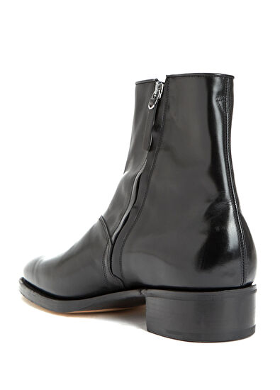 Siyah Erkek Deri Bot - Görsel 4