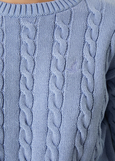 Beymen Club Mavi Saç Örgülü Kazak - 5