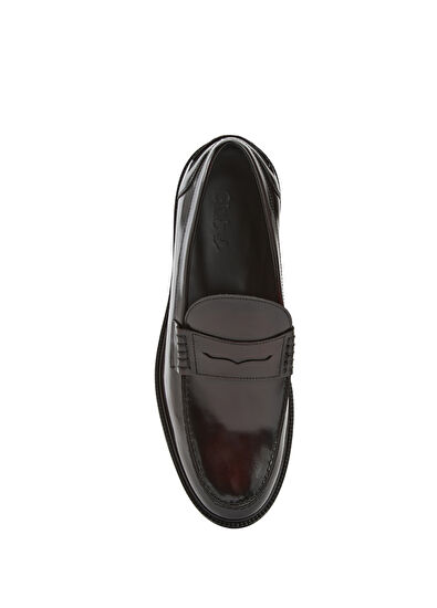 Beymen Club Bordo Erkek Deri Loafer - 4