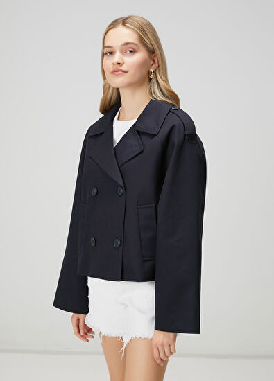 Beymen Club Lacivert Apoletli Twill Mont - 5