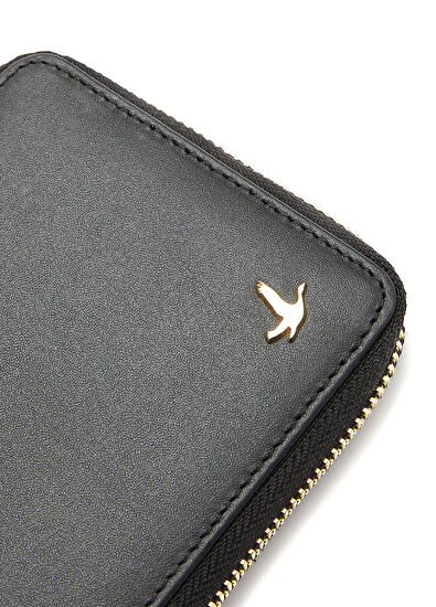 Beymen Club Small Black Women's Leather Wallet - 5