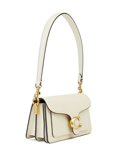 Tabby Kırık Beyaz Kadın Deri Çapraz Çanta - Görsel 4