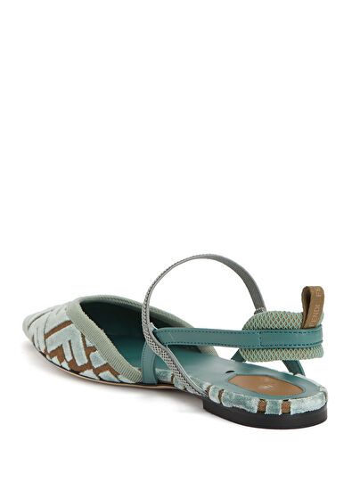 Fendi Mavi Logo Desenli Babet - 3