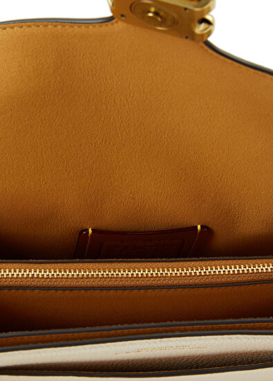 Tabby Kırık Beyaz Kadın Deri Çapraz Çanta - Görsel 6