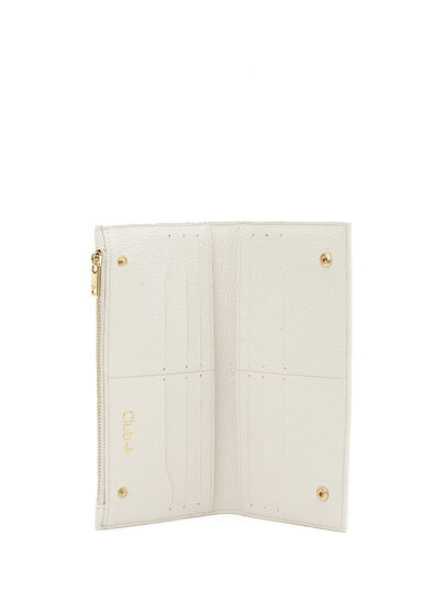 Beymen Club Women's Leather Wallet With Ecru Logo - 4