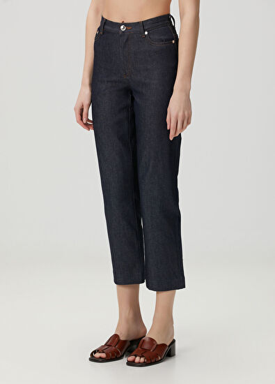 A.P.C. New Sailor Lacivert Crop Straight Jean Pantolon - 3