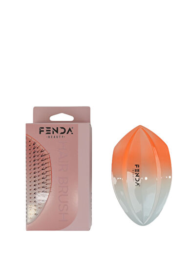 FENDA Profesyonel Supernova Coral 4 Pinli Oval Turuncu Saç Fırçası - 5