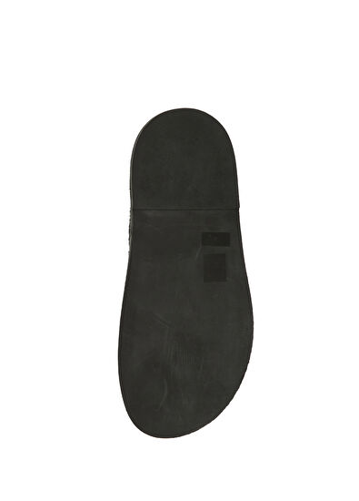 Beymen Club Black Women's Leather Slippers - 5