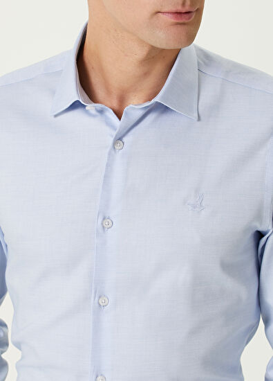 Slim Fit Mavi Non-iron Gömlek Beymen Club Slim Fit Mavi Non-iron Gömlek - 6