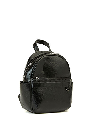 Siyah Kadın Sırt Çantası - Görsel 4