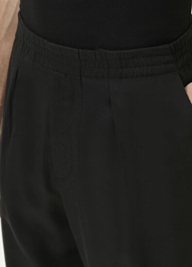 Beymen Club Black Pleated Twill Sport Pants - 4