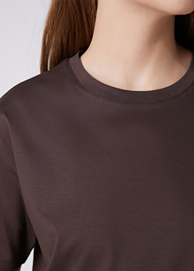 Beymen Club Brown Basic T-Shirt - 7