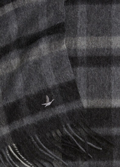 Beymen Club Anthracite Striped Men's Wool Scarf - 5