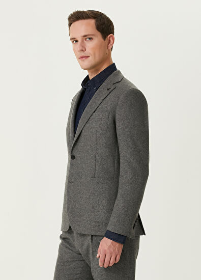 Beymen Club Gray Wool Coat - 4