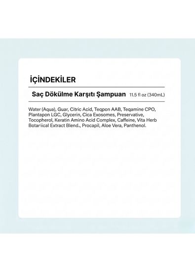 The Stem Cell Lab 101 Hair Shampoo Eksozom ile Zenginleştirilmiş Saç Dökülme Karşıtı Şampuan 340 ml - 5