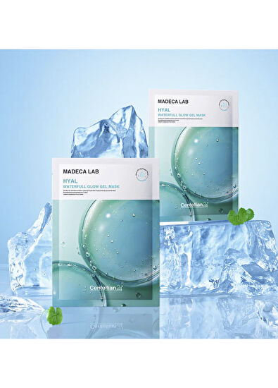 Centellian24 Hyal Waterfull Glow Gel Mask 5-Piece Cooling Hydrogel Mask with Hyaluronic Acid 22 ml - 7