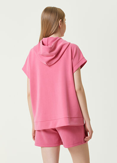 Beymen Club Pembe Kapüşonlu Kısa Kol Sweatshirt - 5