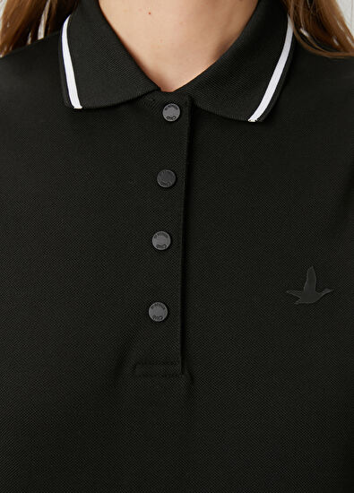 Beymen Club Black Polo Neck T-Shirt - 6