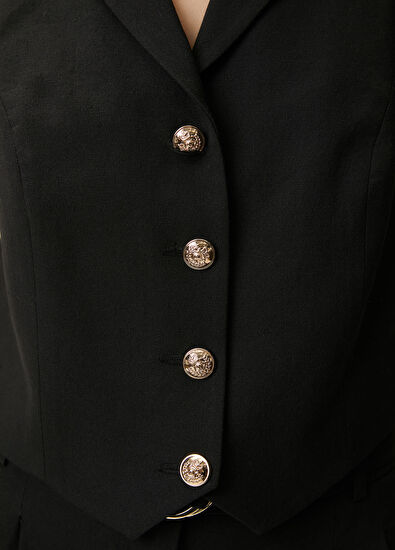 Beymen Club Black Linen Vest - 6