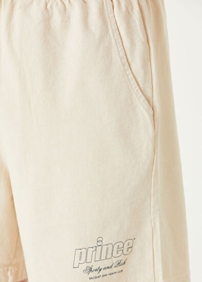 Sporty & Rich Prince Health Gym Krem Şort - 4