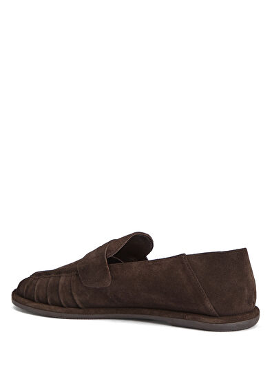 Beymen Club Kahverengi Kadın Süet Loafer - 3
