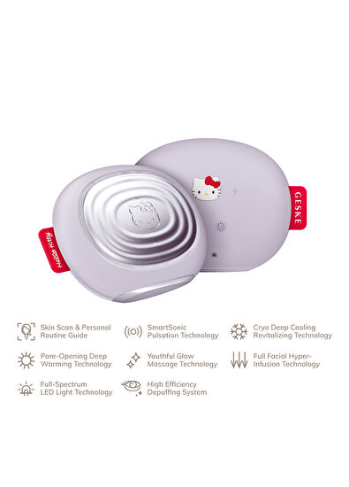 Geske Hello Kitty Sonic Warm & Cool Mask Soğutma ve Isıtmalı + Led Terapili + Titreşimli Yüz Maskesi Bakım Cihazı - 6