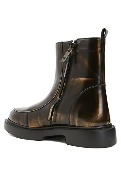 Beymen Club Gold Women's Leather Boots - 3