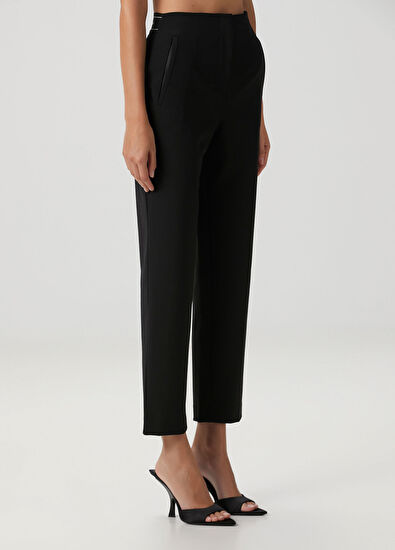 Academia Black Logo Taped Trousers - 3