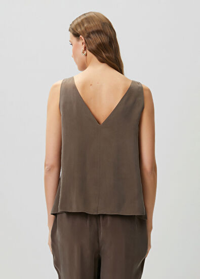 Beymen Club Kahverengi Hotfix Taşlı Bluz - 5