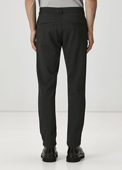 Beymen Club Slim Fit Antrasit Melanj Örme Pantolon - 3