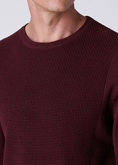 Beymen Club Plum Knitted Detailed Wool Sweater - 6