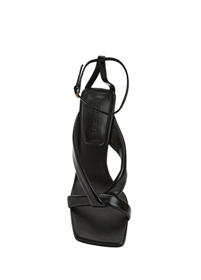 Bottega Veneta Riva Black Women's Leather Sandals - 4
