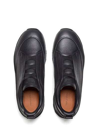 Monte Siyah Erkek Deri Bot - Görsel 4