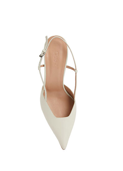 Beymen Club Ecru Leather Heels - 4