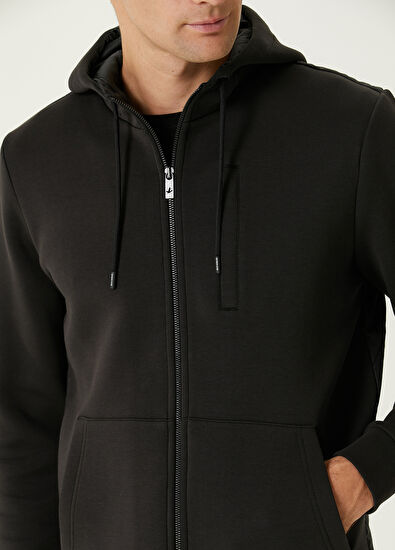 Beymen Club Black Hooded Quilted Garnish Coat - 6