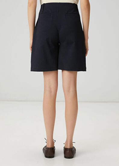 Beymen Club Lacivert Pile Detaylı Şort - 4