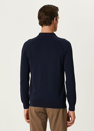 Beymen Club Navy Blue Polo Sweater - 5