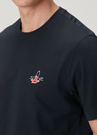 Beymen Club Lacivert Relax Fit Lycralı Pike -Tshirt - 6