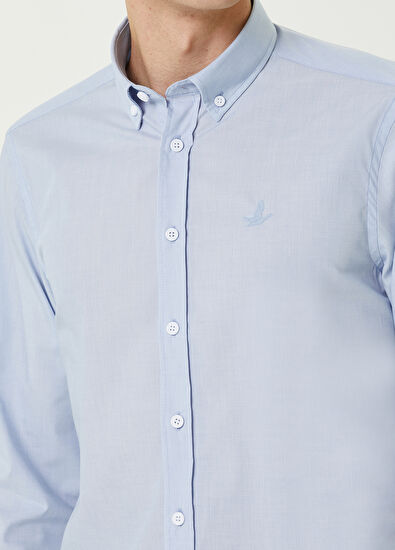 Beymen Club Slim Fit Mavi Gömlek - 5
