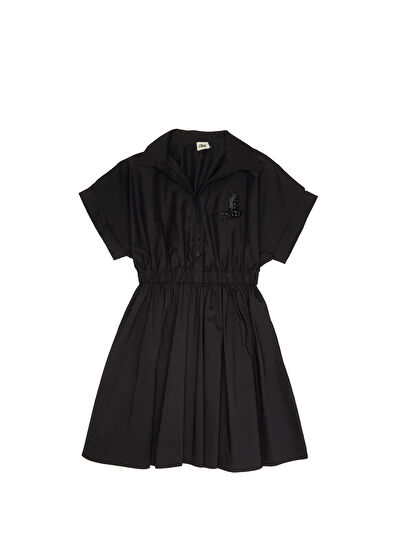 Beymen Club Siyah Mini Gömlek Elbise - 7