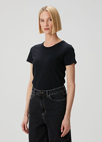 American Vintage Siyah T-shirt - 3