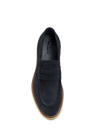 Beymen Club Lacivert Tırtık Taban Erkek Süet Ayakkabı - 4