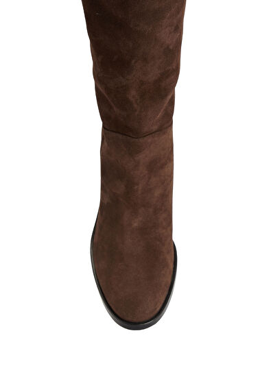 Kahverengi Kadın Süet Çizme - Görsel 5