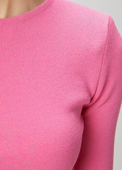 Beymen Club Pink Crop Basic Sweater - 6