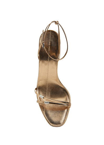 The Row Cleo Bijoux Gold Kadın Topuklu Deri Sandalet - 4