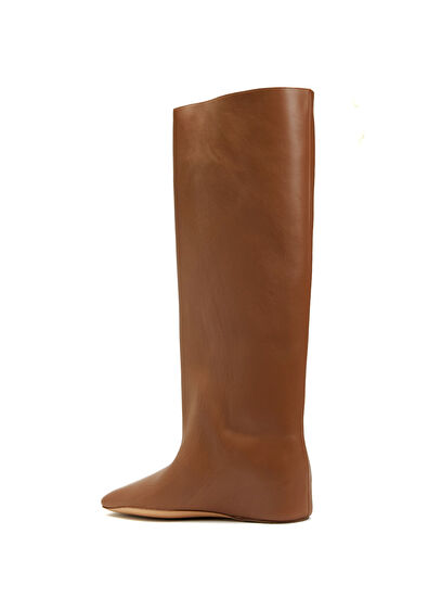 Jil Sander Taba Kadın Deri Çizme - 3